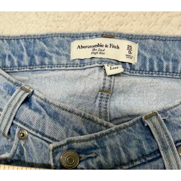 Abercrombie & Fitch The Dad High Rise Jeans Size 25 - Picture 7 of 10